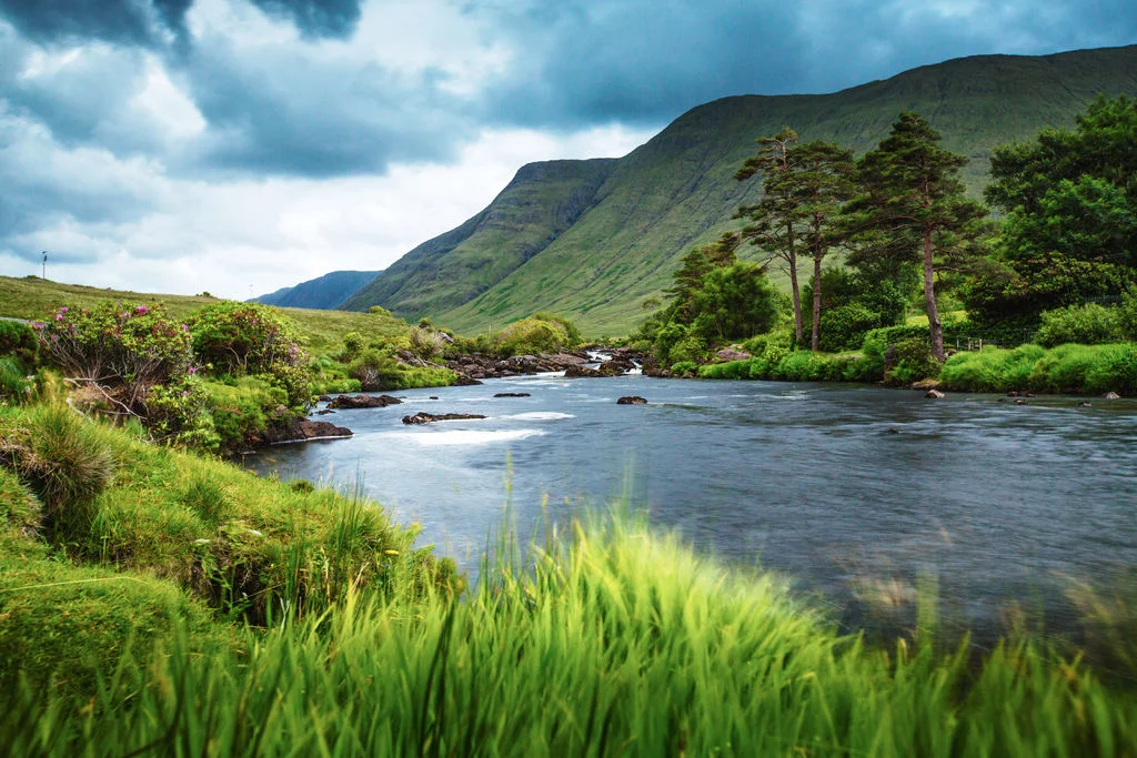 Aasleagh Falls on the Erriff, near Killary Harbour